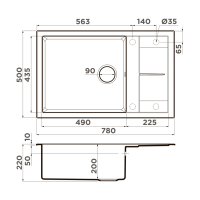 Sumi 78A-LB WH Artceramic/белый